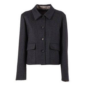 Lorena Antoniazzi Structured Cropped Coat With Classic Collar - NWT